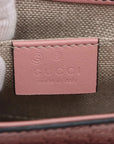 Pre-Loved Emily Crossbody Bag Microguccissima Leather Mini with Gold Hardware, Pink
