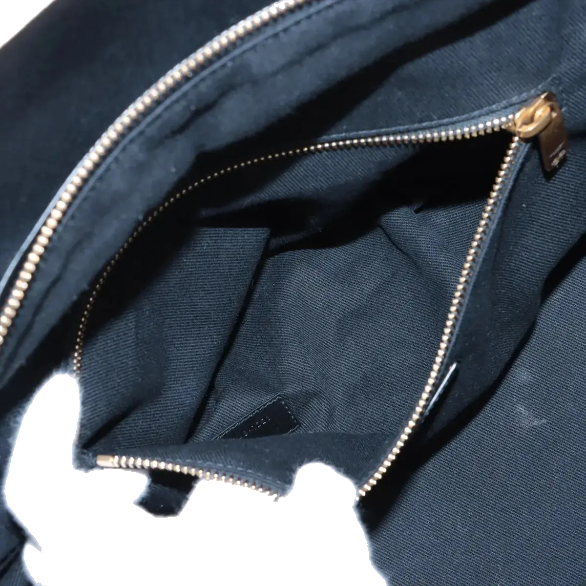 Pre-Loved Rive Gauche Tote Canvas Maxi with Gold Hardware, Black