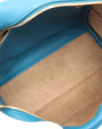 Pre-Loved Amazona Handbag Leather Small with Gold Hardware, Blue