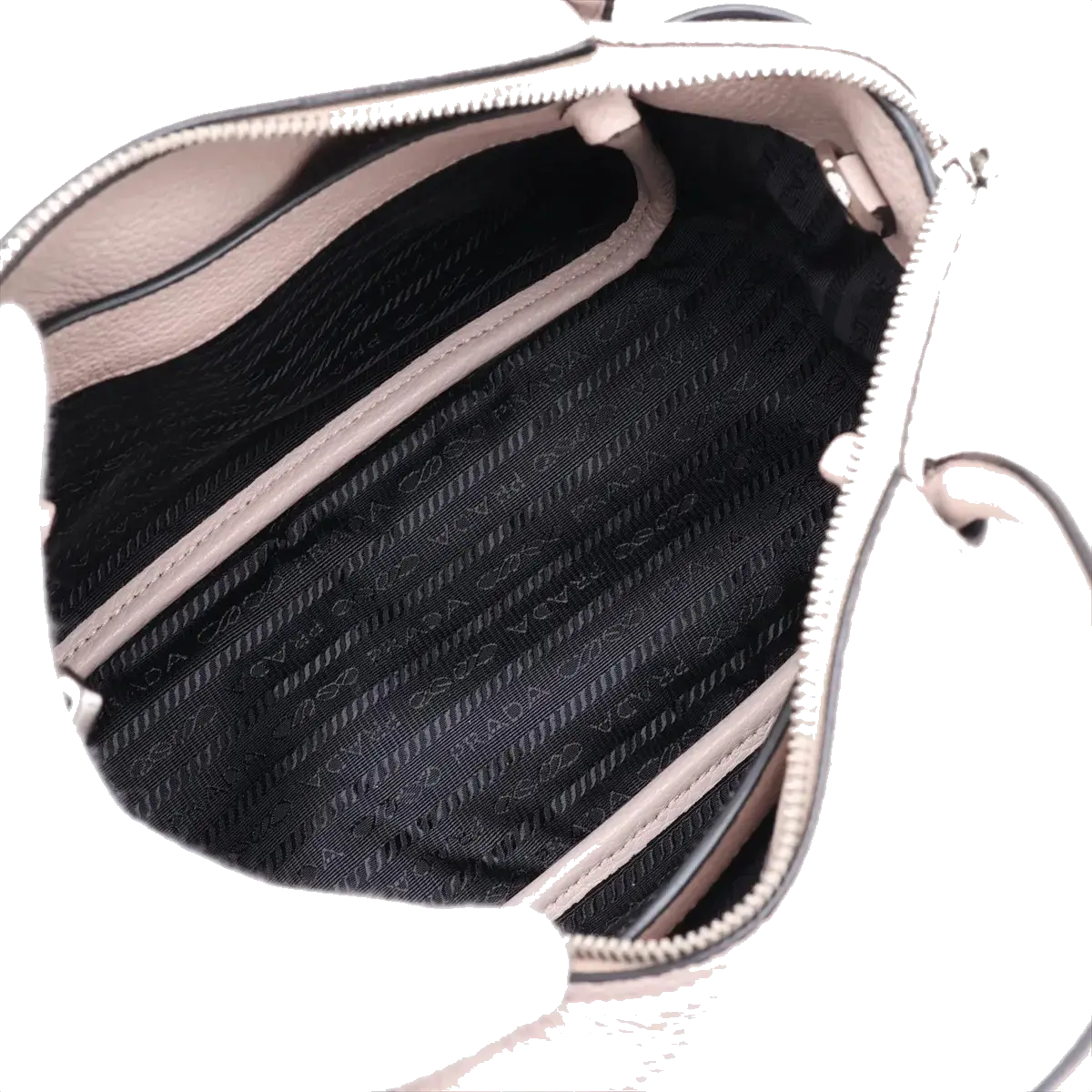 Pre-Loved Vitello Daino Two-Way Tote Handbag Leather with Silver Hardware, Light Pink
