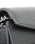 Pre-Loved Dionysus Crossbody Bag Leather Super Mini with Aged Silver Hardware, Black