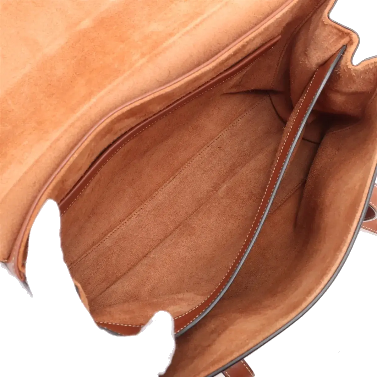 Pre-Loved Soft 16 Shoulder Bag Leather Large with Gold Hardware, Tan