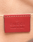 Pre-Loved GG Marmont Matelassé Belt Bag Quilted Leather with Aged Gold Hardware, Red