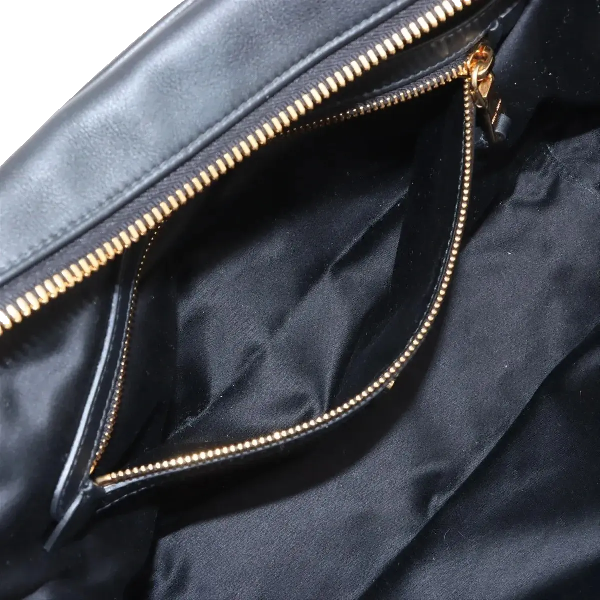 Pre-Loved Bowling Bag Handbag Leather with Gold Hardware, Black