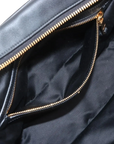 Pre-Loved Bowling Bag Handbag Leather with Gold Hardware, Black
