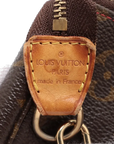 Pre-Loved Pochette Accessoires Cerises Pochette Monogram Coated Canvas with Gold Hardware, Brown