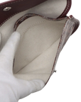 Pre-Loved Anjou Tote Goyardine Chevron Coated Canvas PM with Silver Hardware, Burgundy