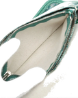 Pre-Loved Plumet Crossbody Bag Goyardine Chevron Coated Canvas with Silver Hardware, Green