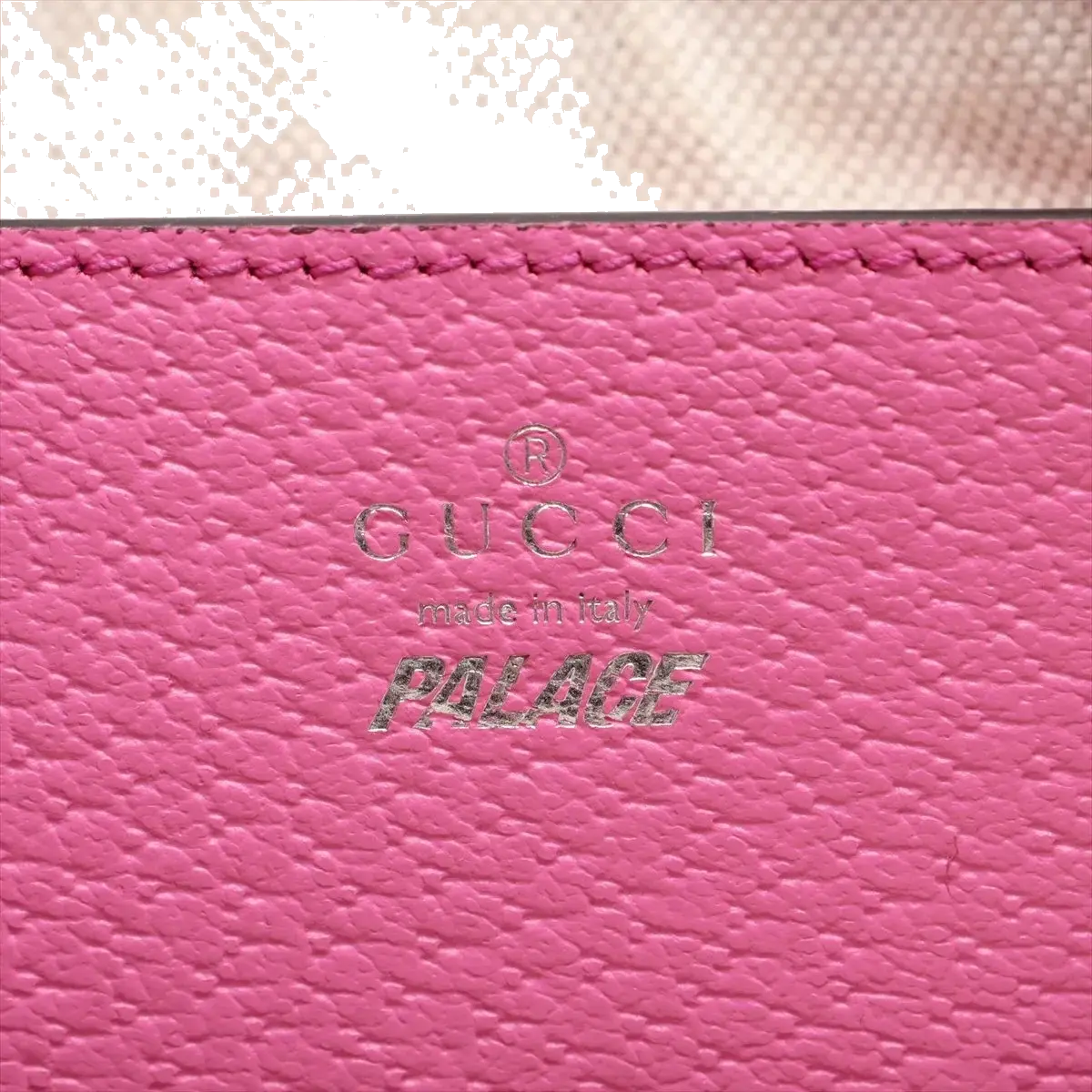 Pre-Loved GG-P Half-Moon Shoulder Bag Monogram Coated Canvas Small with Silver Hardware, Pink