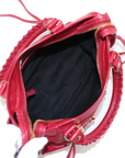 Pre-Loved Classic City Handbag Leather Mini with Gold Hardware, Pink