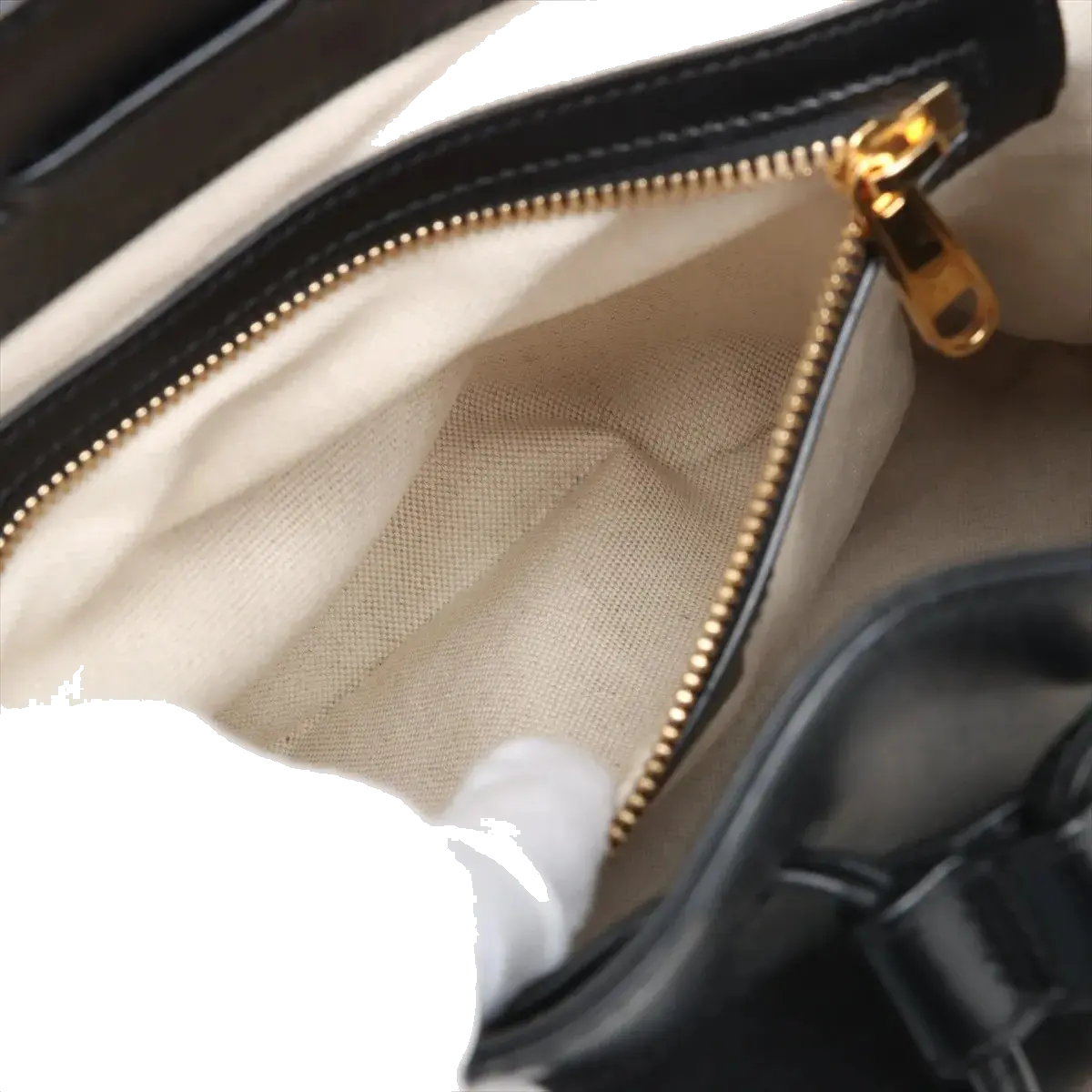 Pre-Loved Horsebit 1955 Backpack Leather with Gold Hardware, Black
