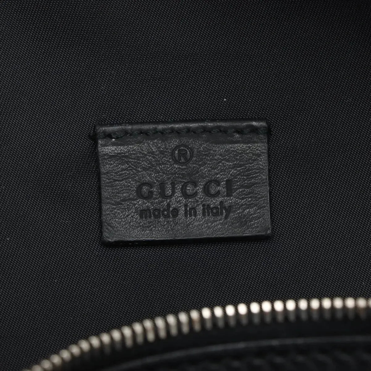 Pre-Loved Guccissima Belt Bag Guccissima Leather with Silver Hardware, Black