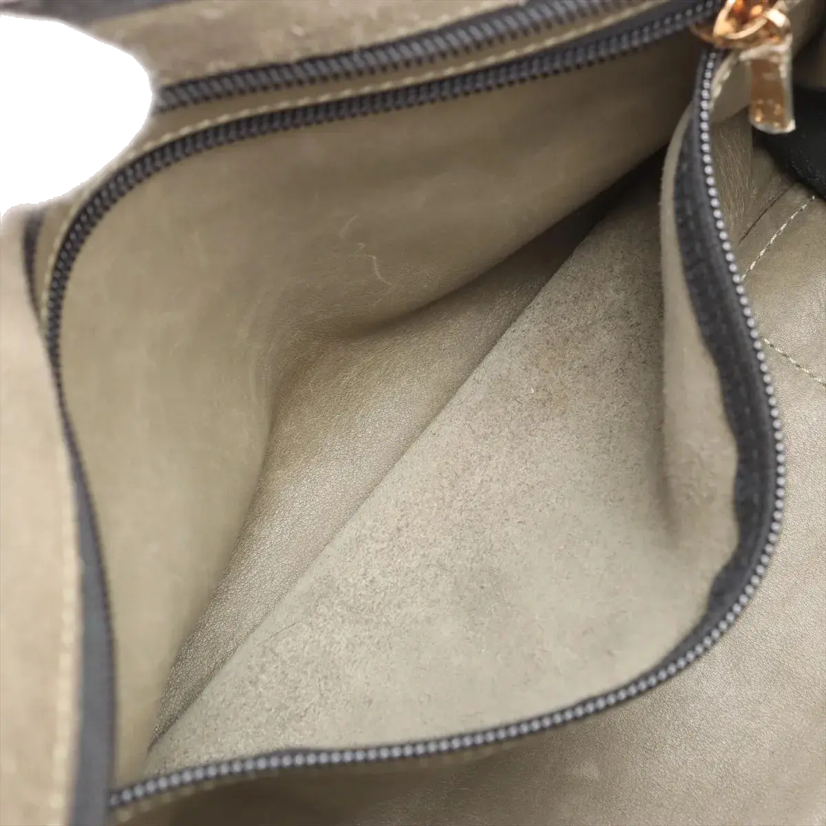 Pre-Loved Amazona Handbag Suede 28 with Gold Hardware, Olive Green