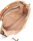 Pre-Loved Diana Bamboo Shoulder Bag Leather Medium with Gold Hardware, Beige