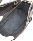 Pre-Loved Belt Bag Handbag Leather Micro with Gold Hardware, Grey