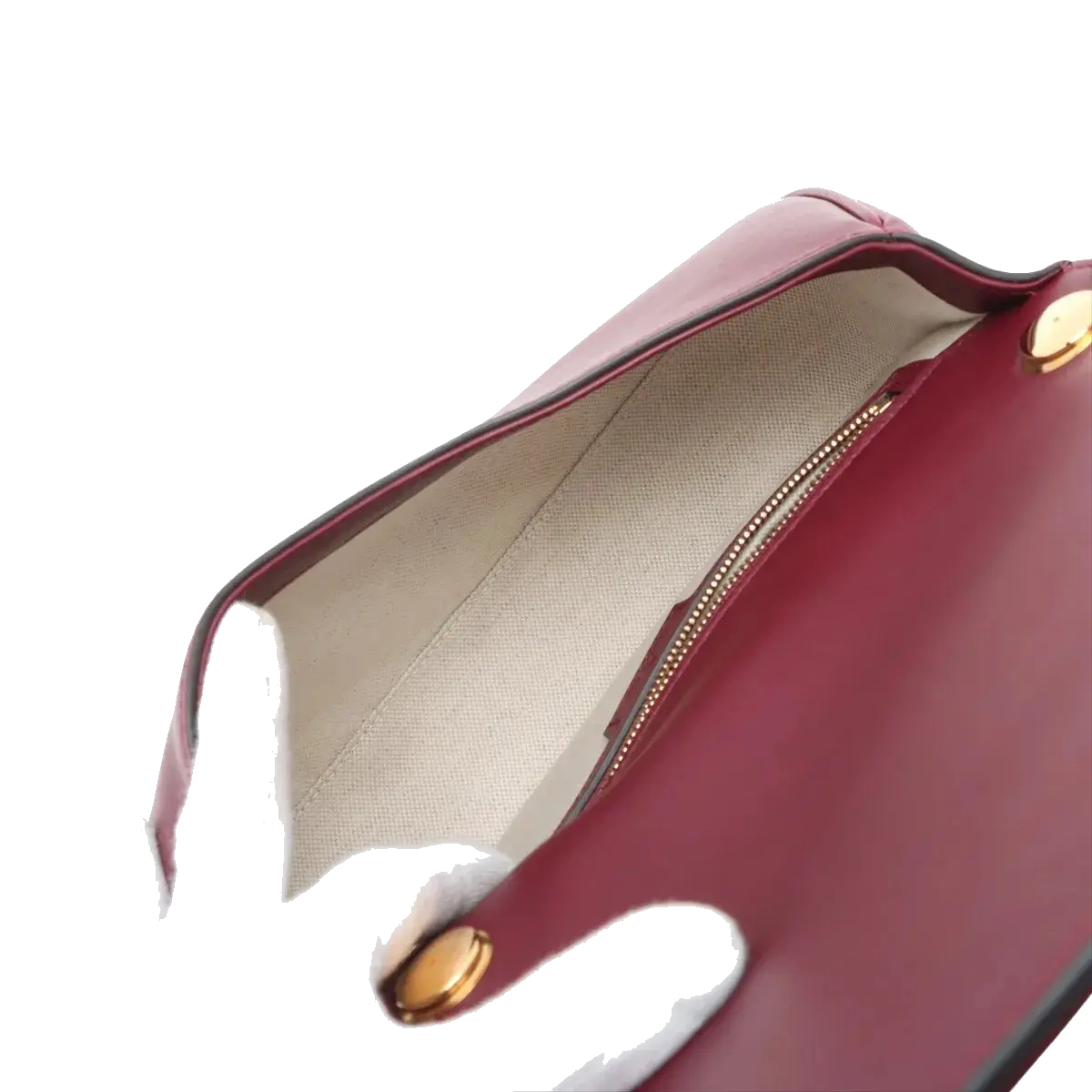 Pre-Loved Blondie Shoulder Bag Leather Mini with Gold Hardware, Burgundy
