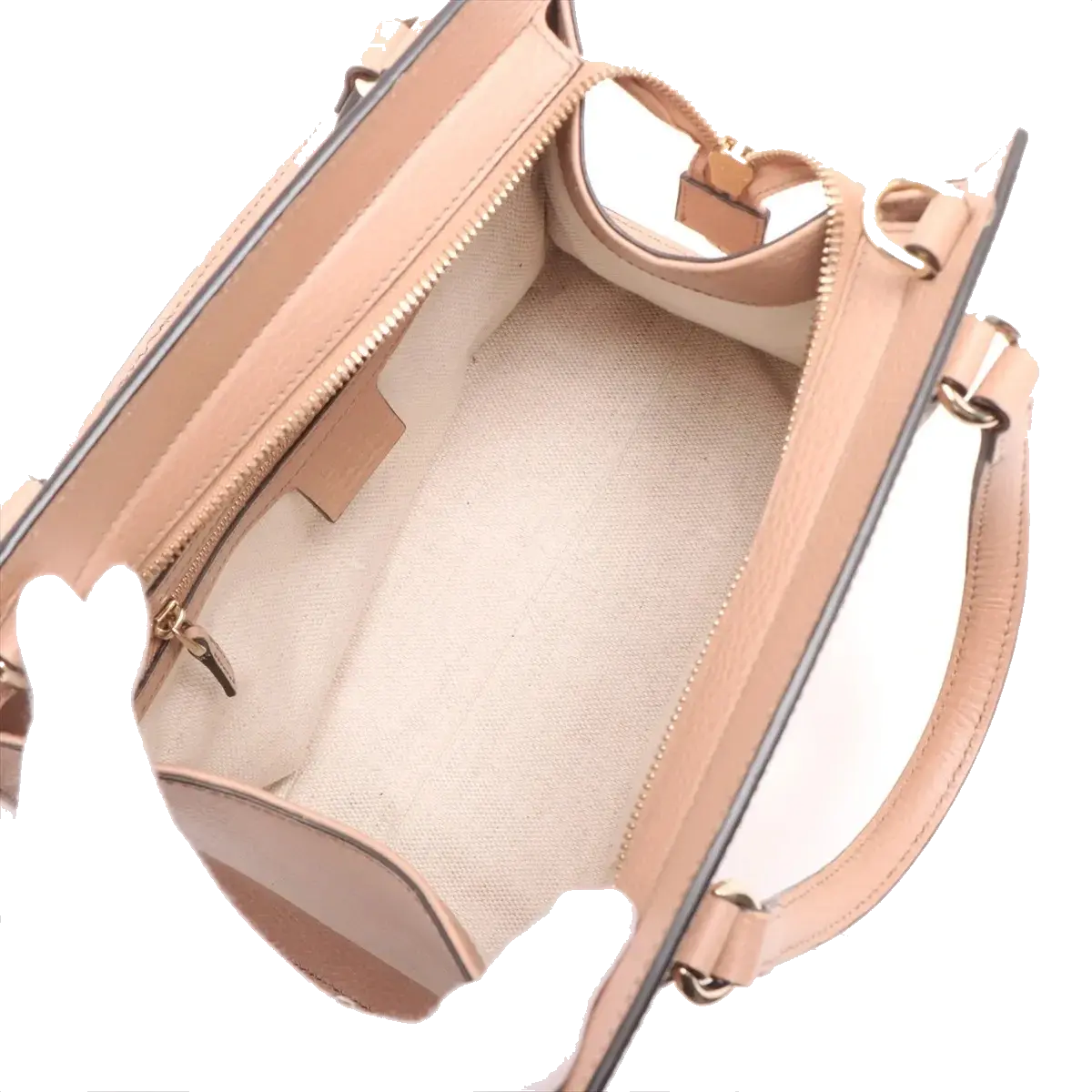 Pre-Loved Soho Tote Leather Small with Gold Hardware, Beige