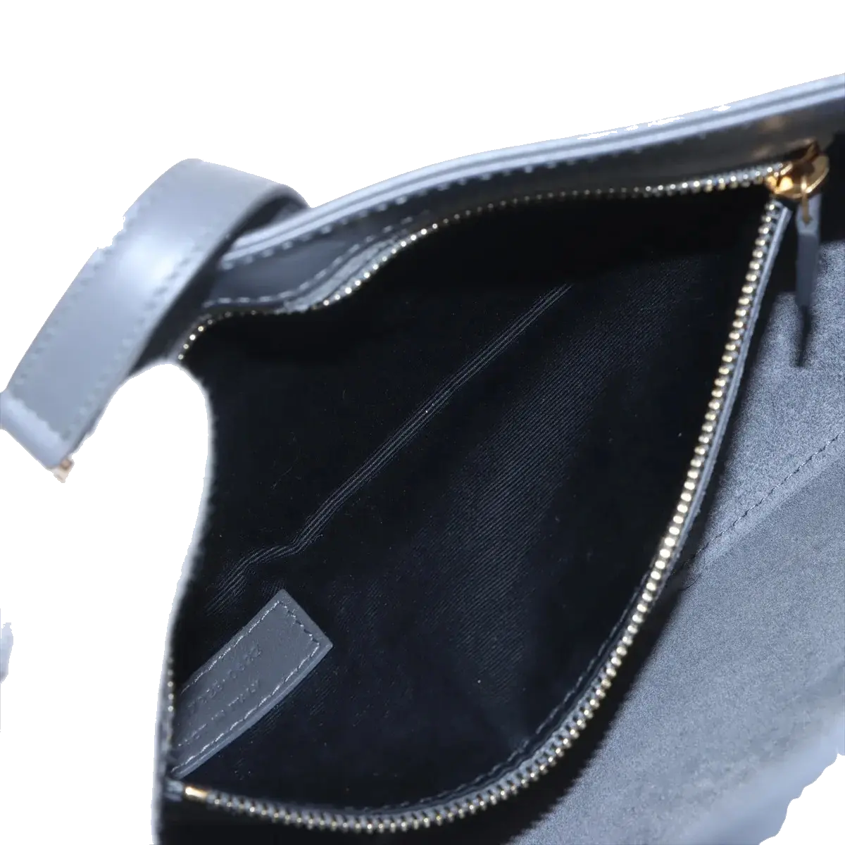 Pre-Loved Le 5 à 7 Shoulder Bag Leather with Aged Gold Hardware, Grey