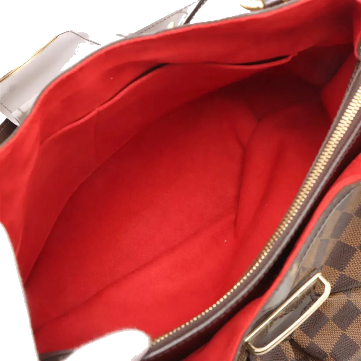 Pre-Loved Sistina Shoulder Bag Damier Coated Canvas GM with Gold Hardware, Brown