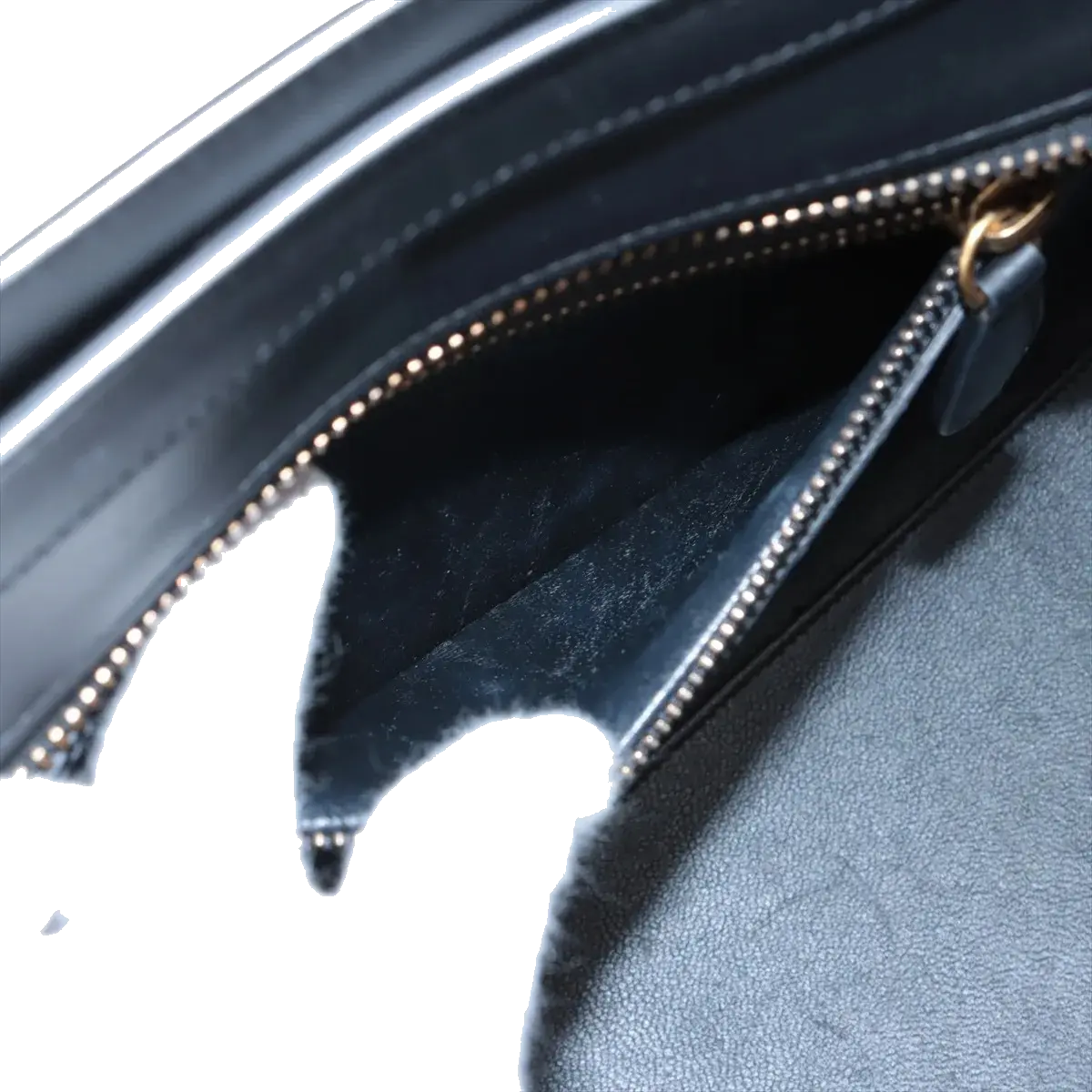 Pre-Loved Luggage Micro Tote Leather Micro with Gold Hardware, Light Blue, Teal Blue, and Black