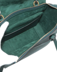 Pre-Loved Belt Bag Handbag Leather Micro with Gold Hardware, Green
