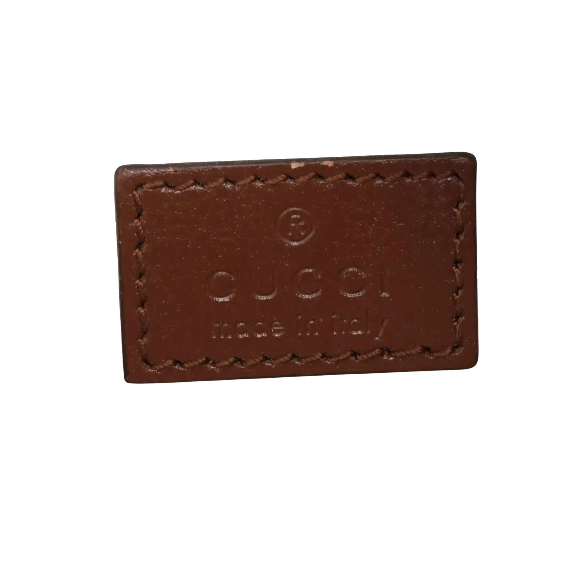 Pre-Loved GG Supreme Belt Bag Monogram Coated Canvas with Gold Hardware, Beige and Ebony