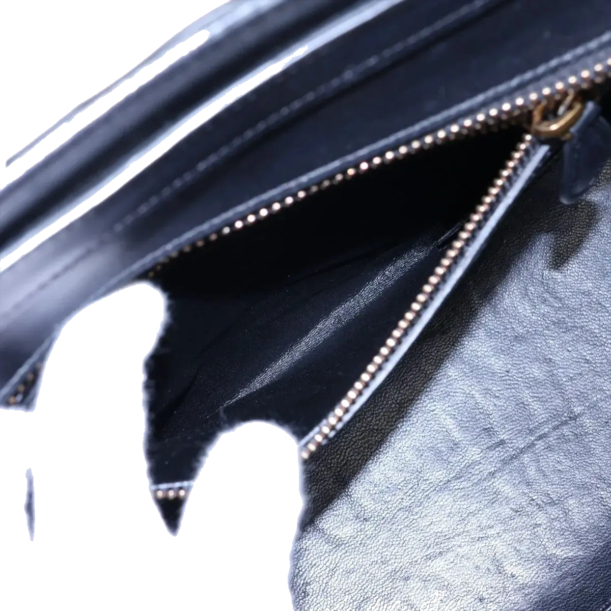 Pre-Loved Luggage Tote Leather Micro with Gold Hardware, Tricolor