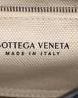 Pre-Loved Cassette Crossbody Bag Intrecciato Canvas with Silver Hardware, Cream