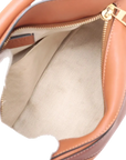 Pre-Loved Puzzle Handbag Colorblock Leather Small with Gold Hardware, Tan, Brown, and Pink
