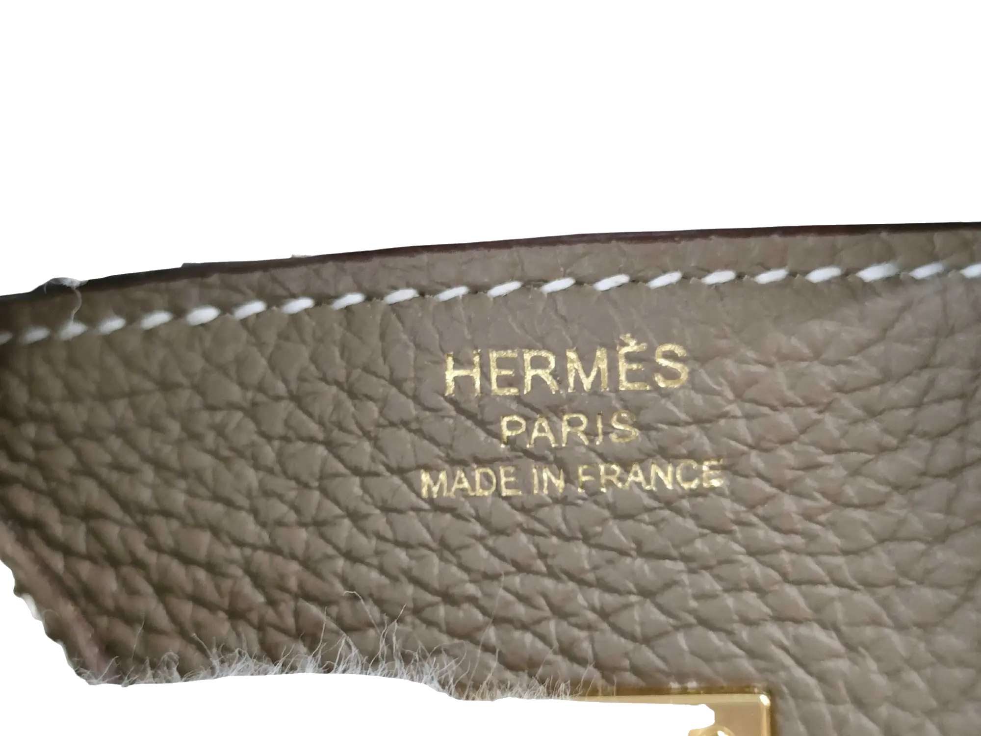 Pre-Loved Birkin Handbag Leather with Gold Hardware 25, Etoupe