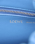 Pre-Loved Squeeze Shoulder Bag Leather Small with Silver Hardware, Blue