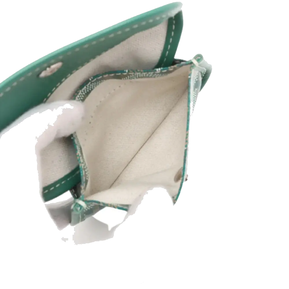 Pre-Loved Anjou Mini Tote Goyardine Coated Canvas Mini, Green