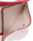 Pre-Loved Saint Louis Tote Goyardine Chevron Coated Canvas GM with Silver Hardware, Red