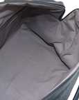 Pre-Loved Intrecciato Boston Duffle Duffle Bag Intrecciato Leather Large with Aged Silver Hardware, Black