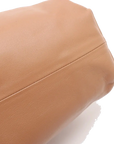 Pre-Loved The Pouch Clutch Leather with Gold Hardware, Camel