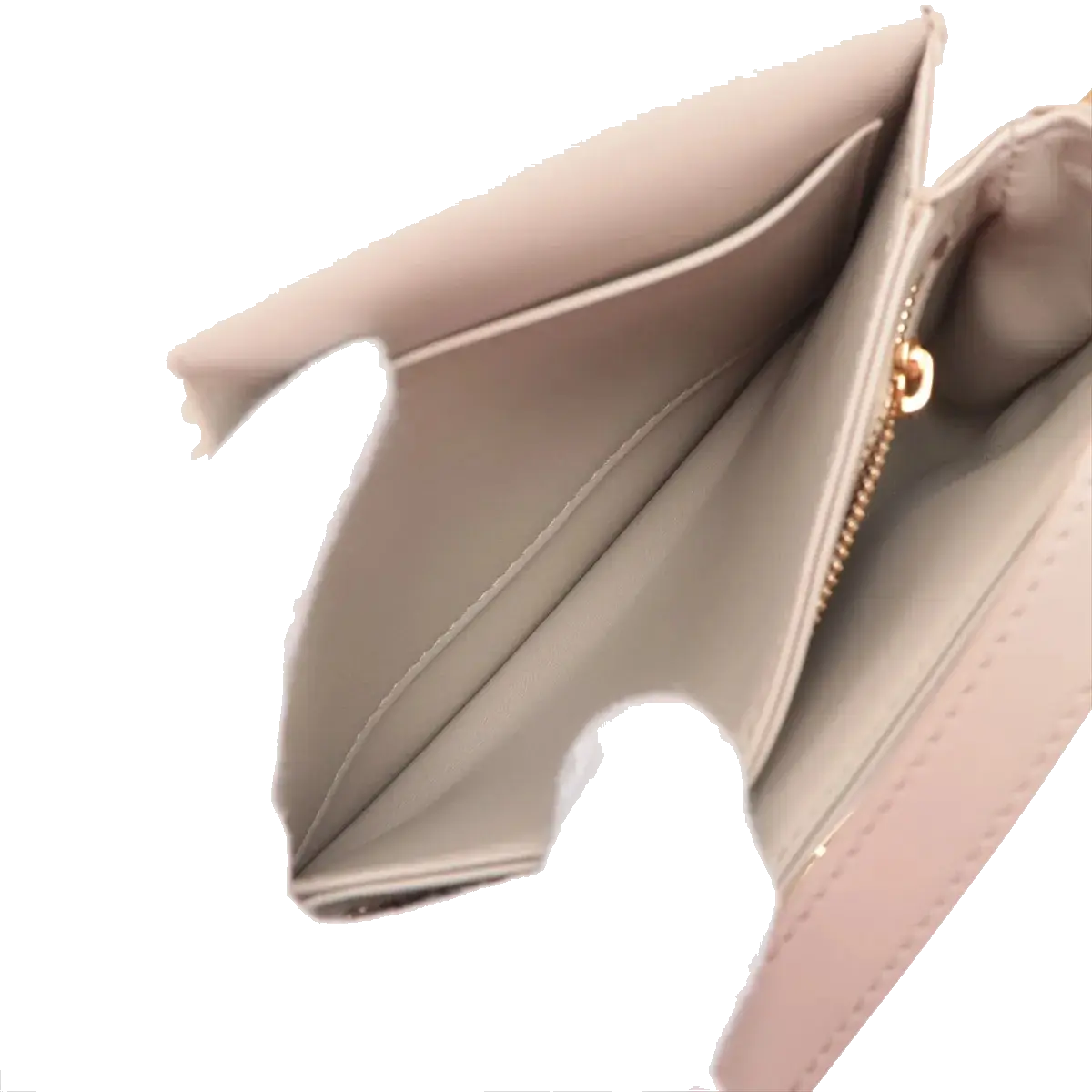 Pre-Loved Triomphe Besace Crossbody Bag Leather Small with Gold Hardware, Beige