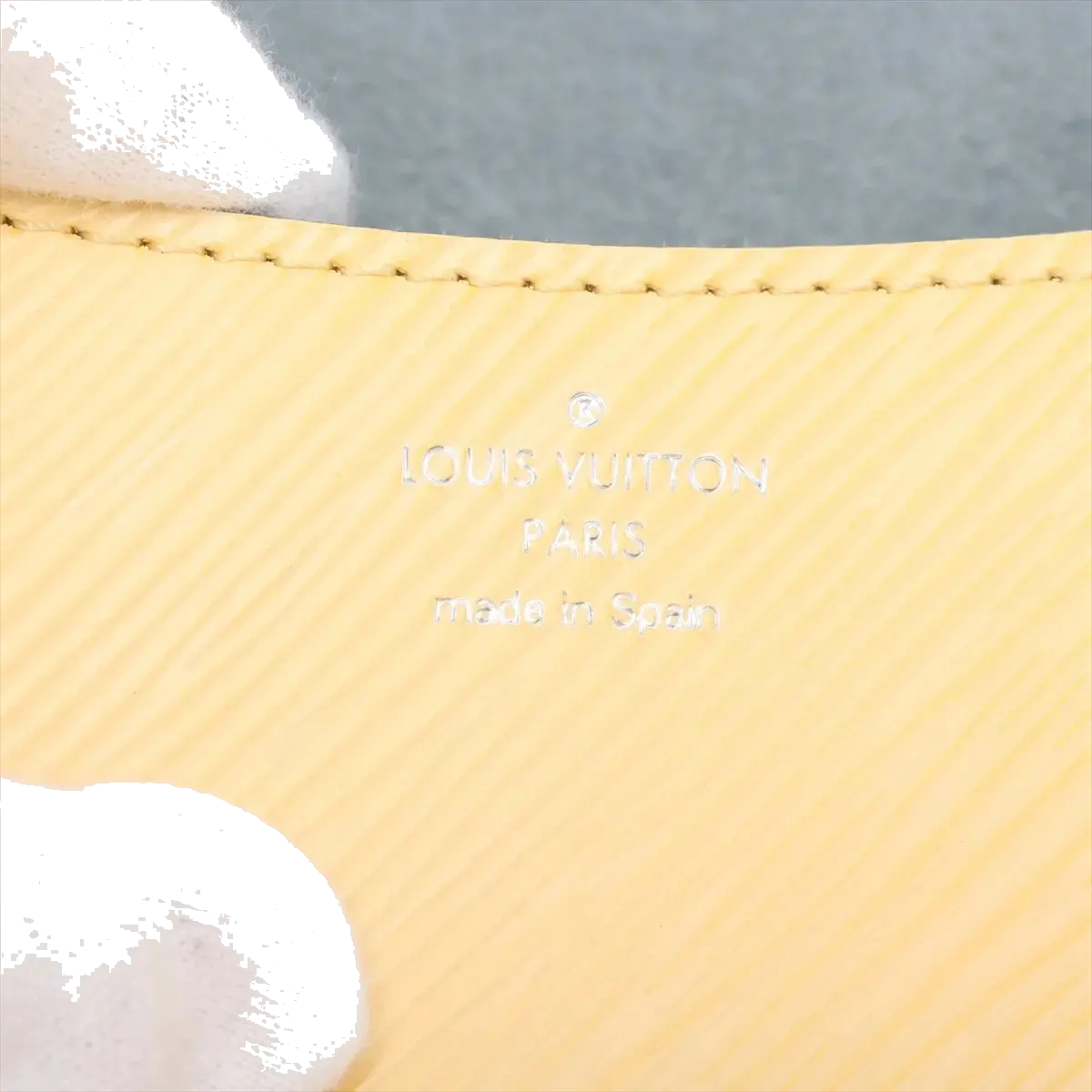 Pre-Loved Buci Crossbody Bag Leather with Silver Hardware, Vanilla Yellow