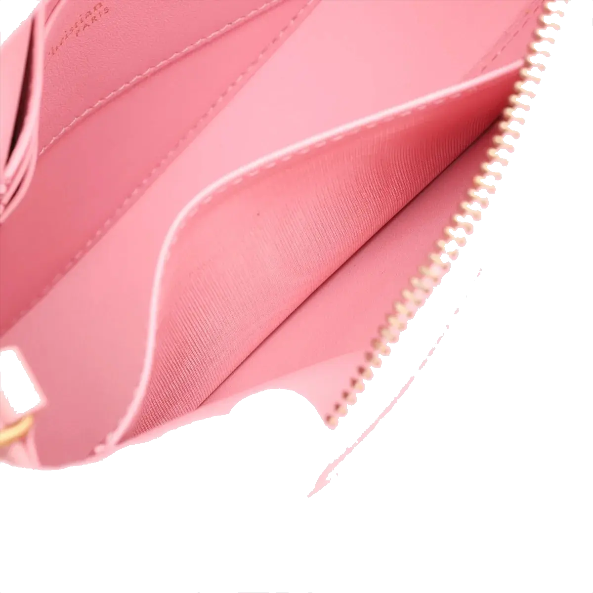Pre-Loved Saddle Shoulder Bag Leather Mini with Gold Hardware, Pink