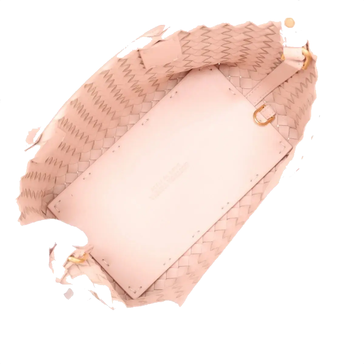 Pre-Loved Cabat Tote Intrecciato Leather Mini with Gold Hardware, Pink