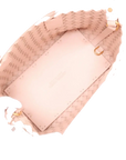 Pre-Loved Cabat Tote Intrecciato Leather Mini with Gold Hardware, Pink