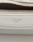 Pre-Loved Romy Shoulder Bag Leather with Gold Hardware, White