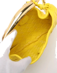 Pre-Loved Sardine Mini Shoulder Bag Intrecciato Leather Mini with Gold Hardware, Yellow
