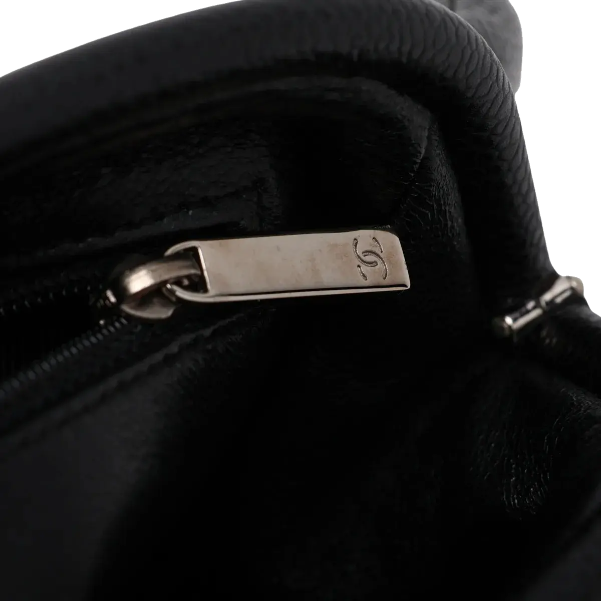 Pre-Loved Timeless Clutch Quilted Leather with Silver Hardware, Black