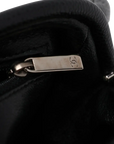 Pre-Loved Timeless Clutch Quilted Leather with Silver Hardware, Black