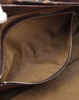 Pre-Loved Mamma Baguette Shoulder Bag Zucca Coated Canvas with Silver Hardware, Brown