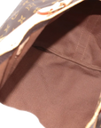 Pre-Loved Keepall Bandoulière Travel Bag Monogram Coated Canvas 55 with Gold Hardware, Brown