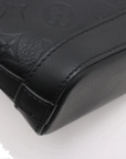 Pre-Loved Chiltern Bucket Crossbody Bag Monogram Leather Nano with Black Hardware, Black
