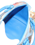 Pre-Loved Speedy Masters Rubens Handbag Printed Coated Canvas 30 with Gold Hardware, Blue Multicolor