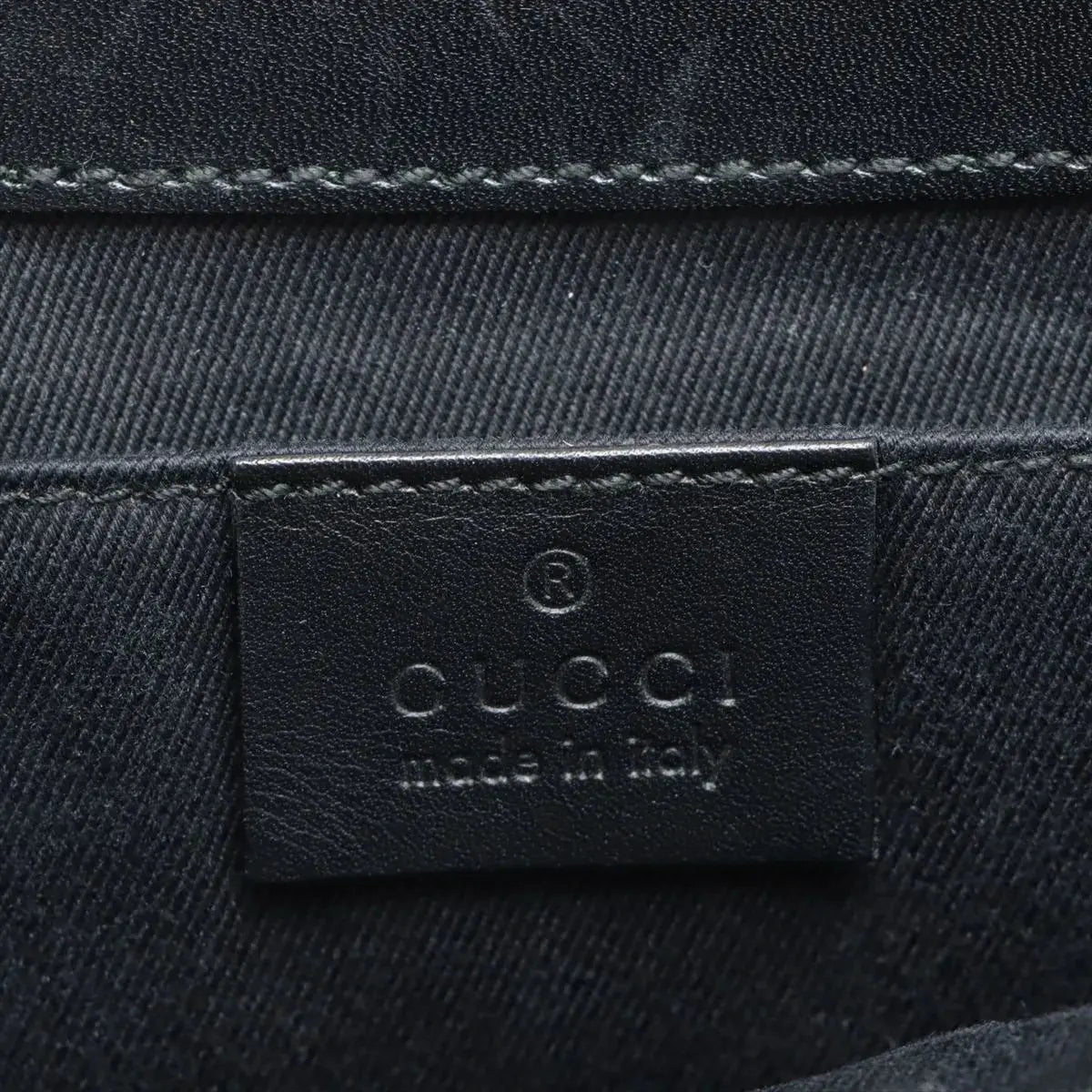 Pre-Loved Horsebit Chain Clutch Clutch Monogram Coated Canvas with Silver Hardware, Black