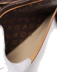 Pre-Loved Reporter PM Crossbody Bag Monogram Coated Canvas PM with Gold Hardware, Brown